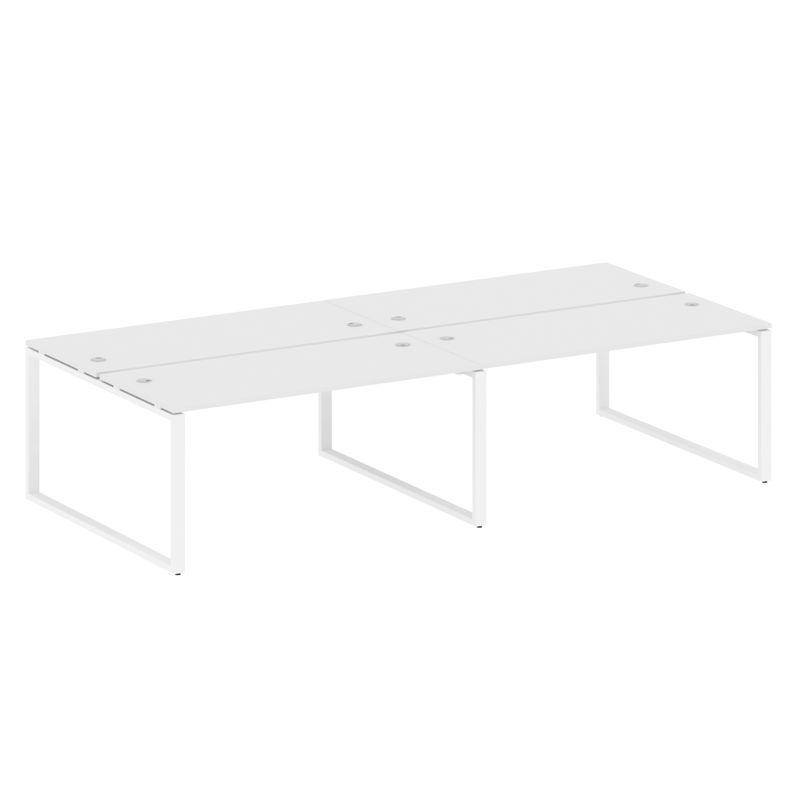 Metal System Рабочая станция на 4 места на О-образном м/к БО.СМ-4.4 Белый/Металл Белый 3200*1475*750 Metal System Рабочая станция на 4 места на О-образном м/к БО.СМ-4.4 Белый/Металл Белый 3200*1475*750