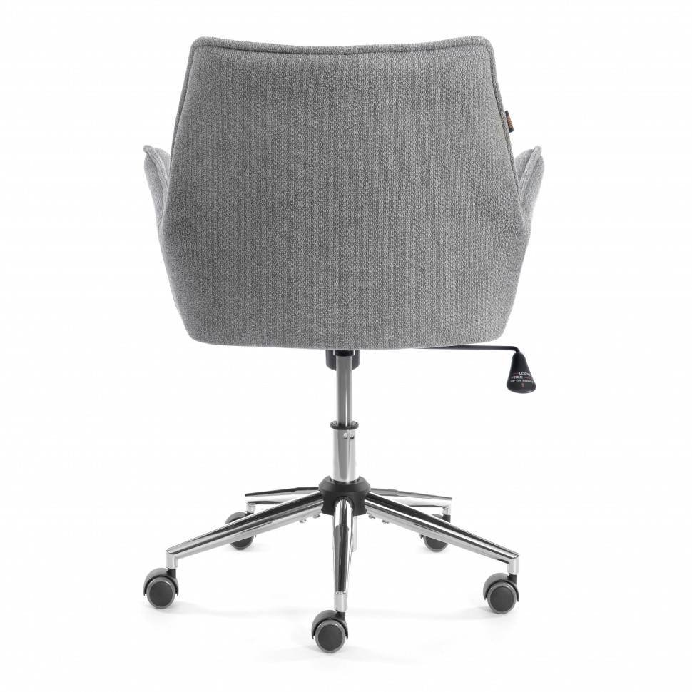 Кресло Murano/Мурано хром велюр/букле (HYP), светло-серый