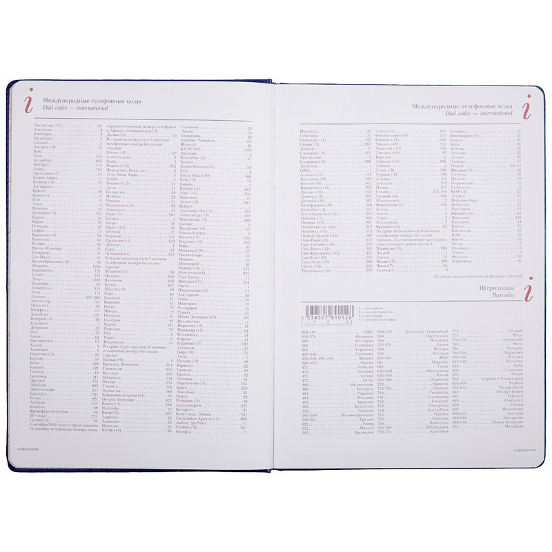 Ежедневник недатированный А4, Sidney Nebraska синий, 3-539/04