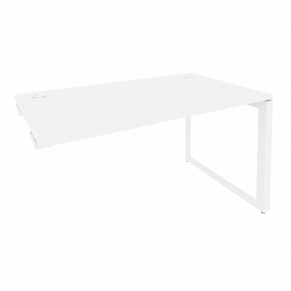Onix Стол-приставка на О-образном м/к к опорным элементам O.MO-SPR-3.8 Белый Бриллиант/Металл Белый