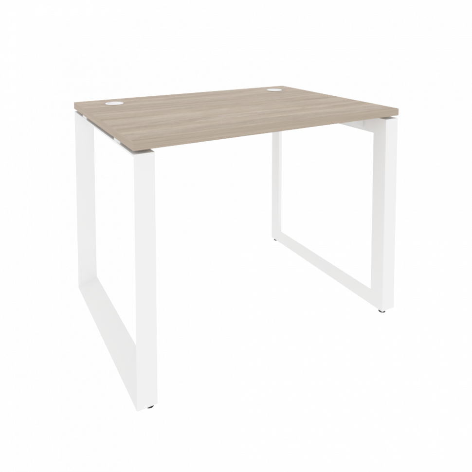 Onix Стол рабочий на О-образном м/к O.MO-SP-1.7 Дуб Аттик/Металл Белый 980*720*750