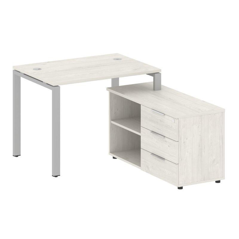 Metal System Рабочая станция с тумбой на П-образном м/к БП.РС-СТС-2.1 (R) Дуб Наварра/Металл Серый 1 Metal System Рабочая станция с тумбой на П-образном м/к БП.РС-СТС-2.1 (R) Дуб Наварра/Металл Серый 1