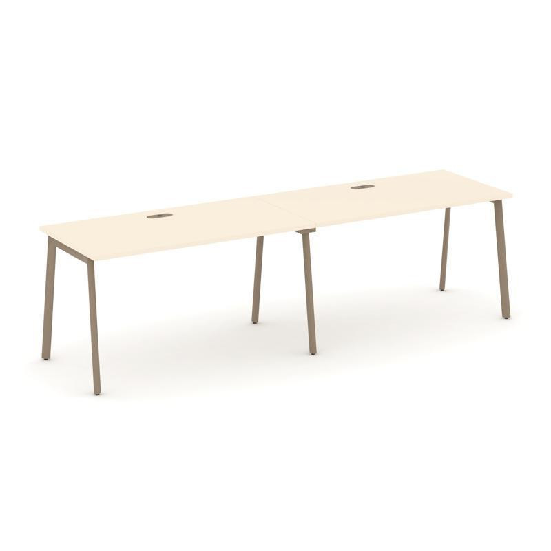 Estetica Рабочая станция 2 места ES.RS-2.3-LP Сатин/Металл Латте 2760*730*750 Estetica Рабочая станция 2 места ES.RS-2.3-LP Сатин/Металл Латте 2760*730*750