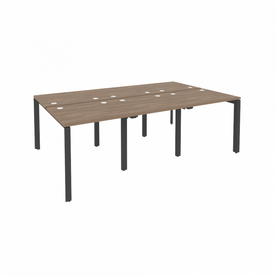 Onix Рабочая станция на П-образном м/к O.MP-D.RS-6.0.7 Дуб Аризона/Металл Антрацит 2340*1475*750