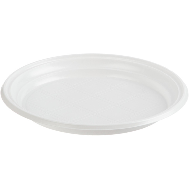 Тарелка одноразовая d=205мм, белая, ПС 1800 шт/кор (1273708)