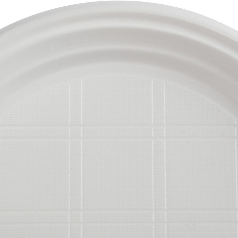 Тарелка одноразовая d=205мм, белая, ПС 1800 шт/кор (1273708)