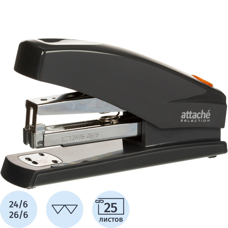 Степлер Attache Selechion (№24/6,26/6) до 25лис,энергосберегающий,т-сер