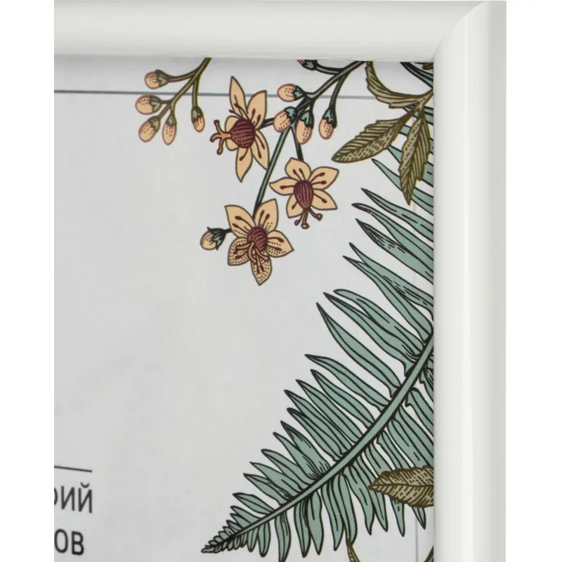 Рамка А3 30x40 см Комус/ATTACHE пластиковый багет 14мм белая ПЭТ