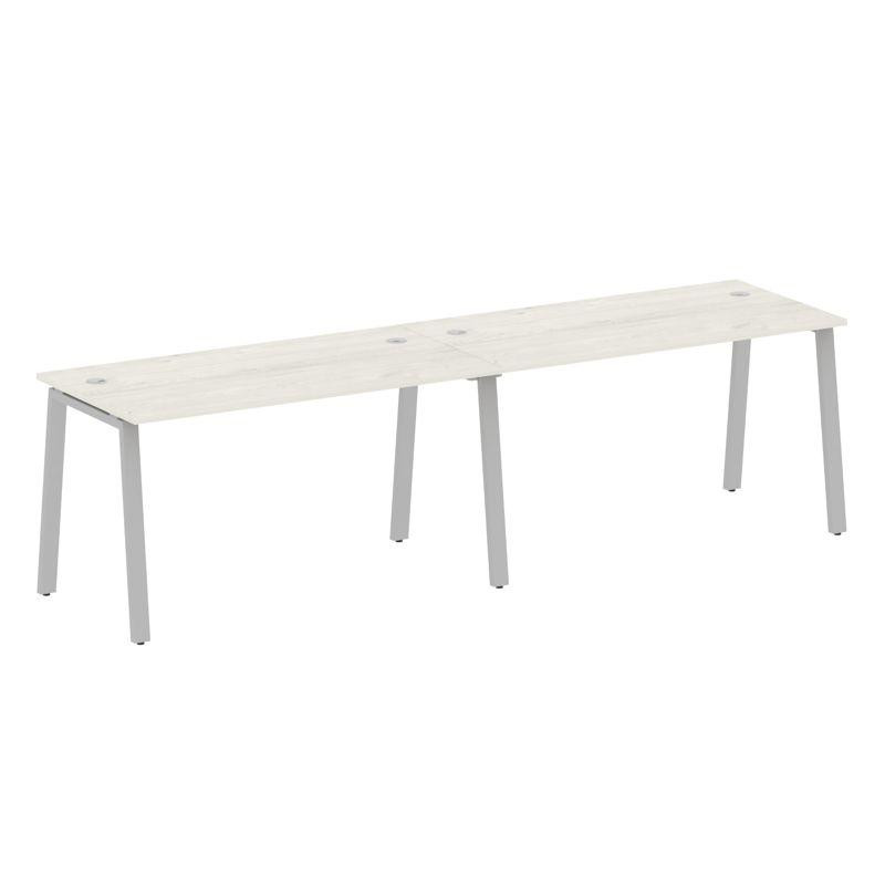 Metal System Рабочая станция на 2 места на А-образном м/к БА.СМ-2.3 Дуб Наварра/Металл Серый 2800*72 Metal System Рабочая станция на 2 места на А-образном м/к БА.СМ-2.3 Дуб Наварра/Металл Серый 2800*72