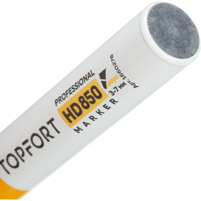 Маркер для агрессивной среды TOPFORT HD 850 красный 3-7мм скош. наконечник