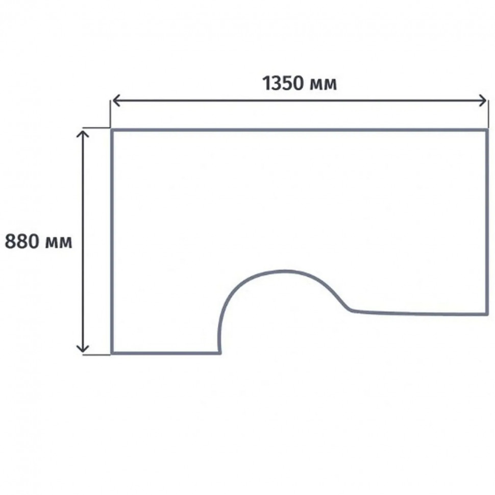 Стол эргономичный Easy LT Оптима правый 1350х880/590х740 Ольха