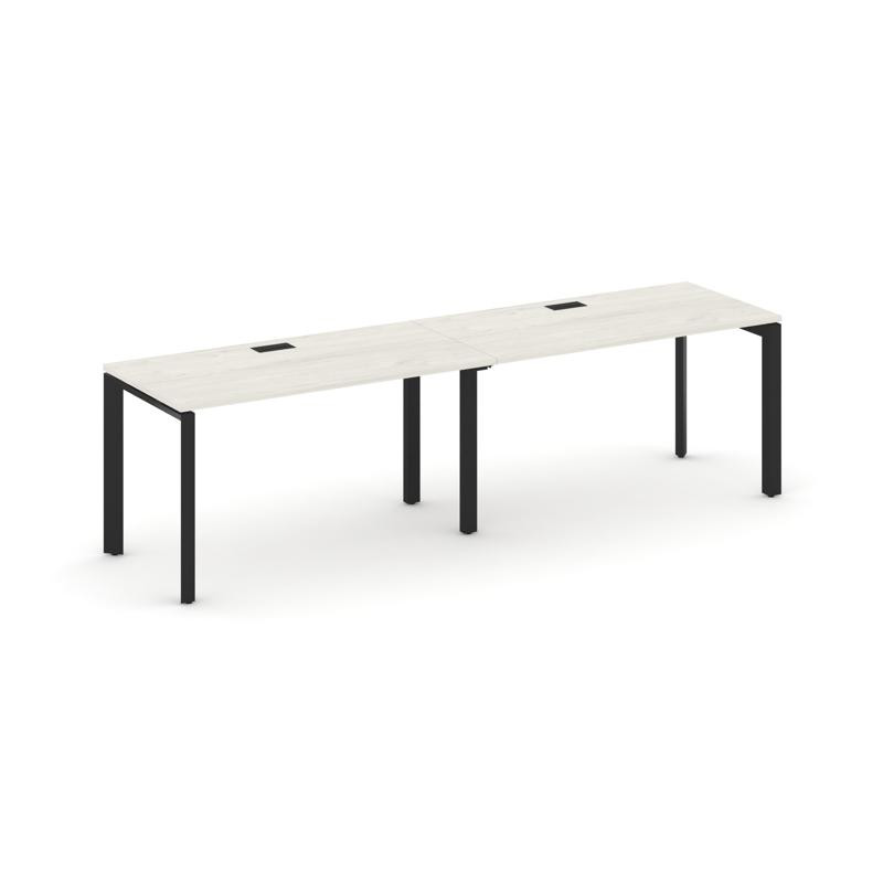 Style Project Рабочая станция односторонняя SN-59P.ORS-011 Дуб Наварра/Металл Черный/Черный Заглушка