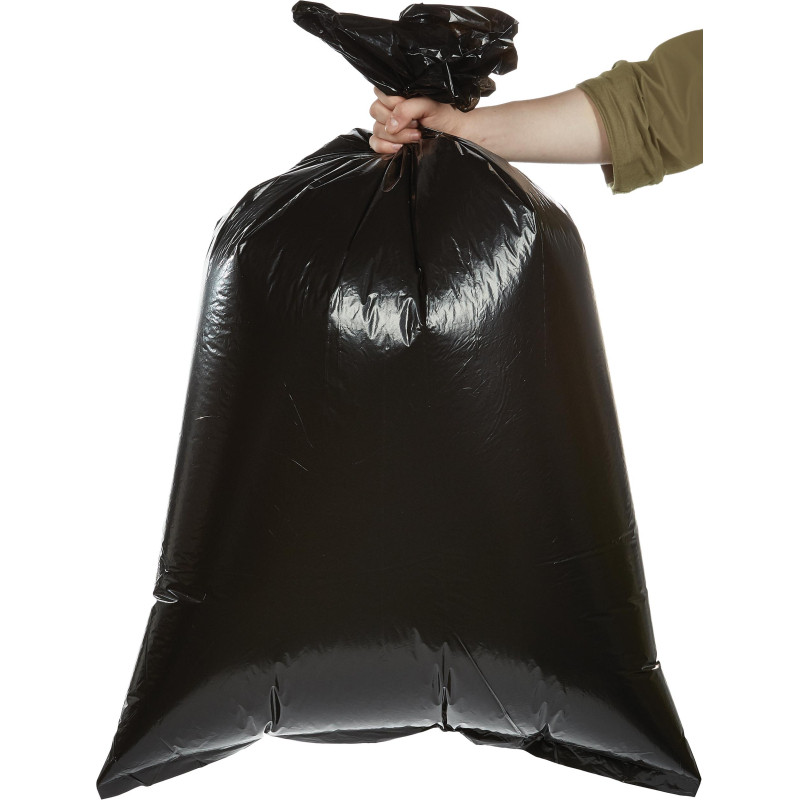 Мешки для мусора ПВД 120л 25мкм 50шт/уп черн 70х110см, Стандарт