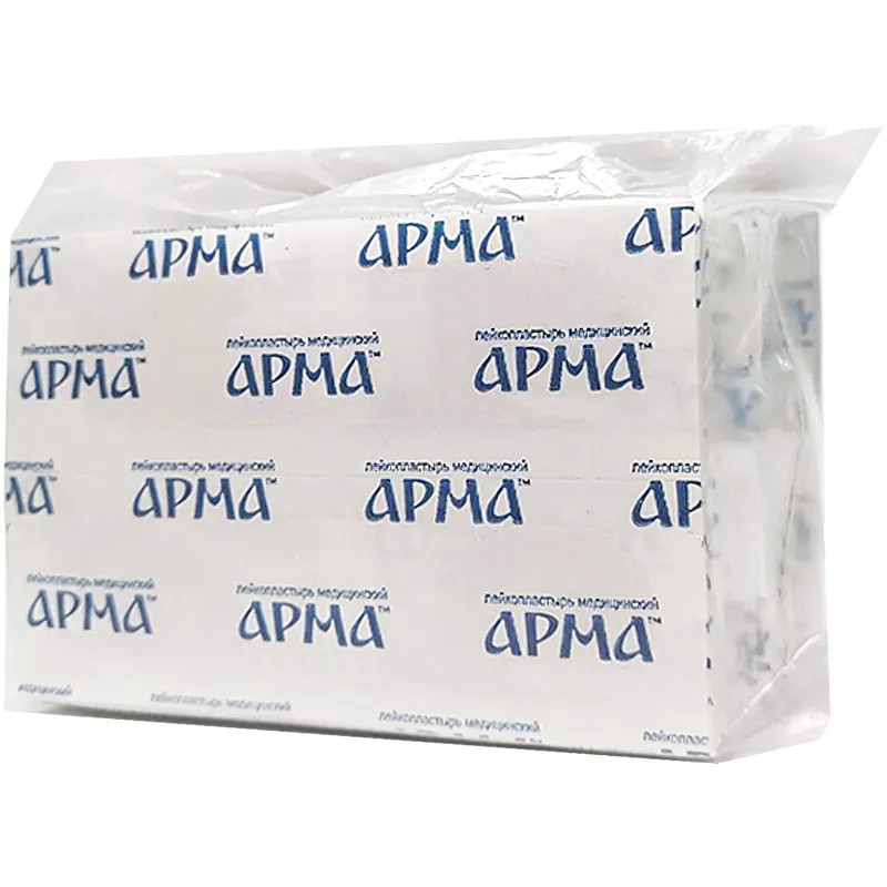 Лейкопластырь бакт,25х72мм полимер.телесный ПЭ,100шт/уп,АРМА