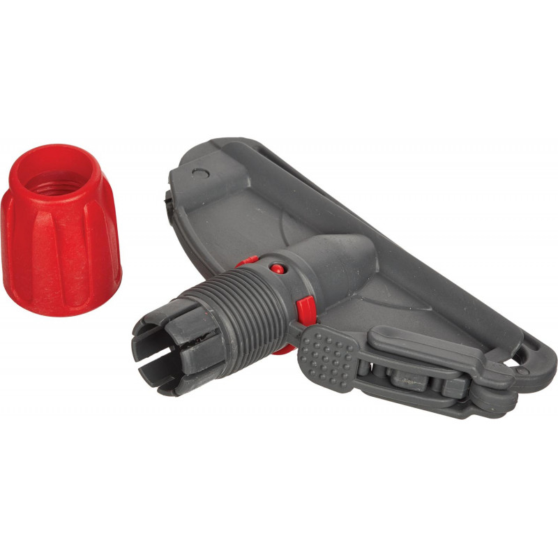 Держатель МОПа Кентукки 15см пластик т.серый/красный IM210