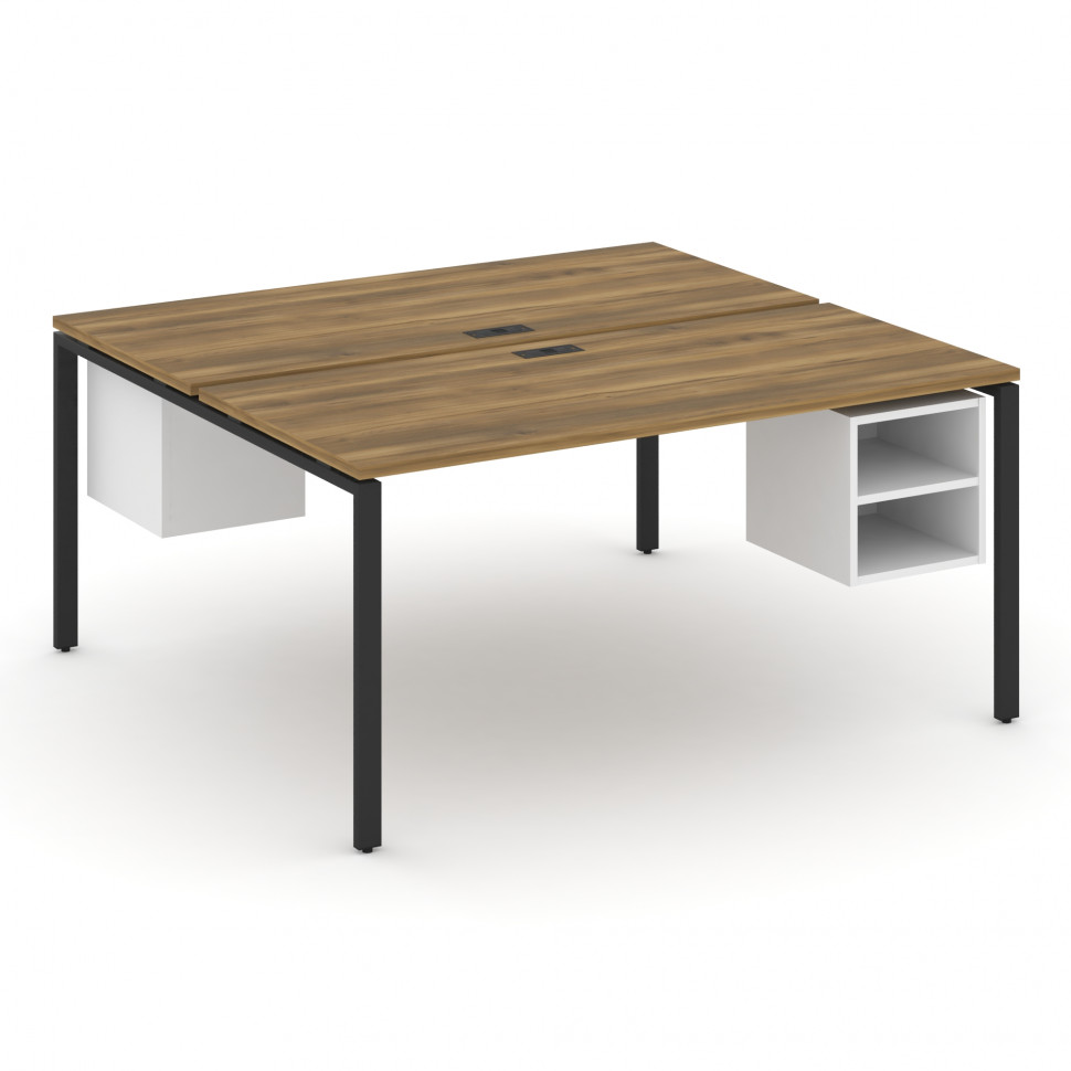 Concept Рабочая станция 2 сторонняя с подвесными тумбами на 2 места CN.DRS-108 Сандал Янтарный/Белый Concept Рабочая станция 2 сторонняя с подвесными тумбами на 2 места CN.DRS-108 Сандал Янтарный/Белый