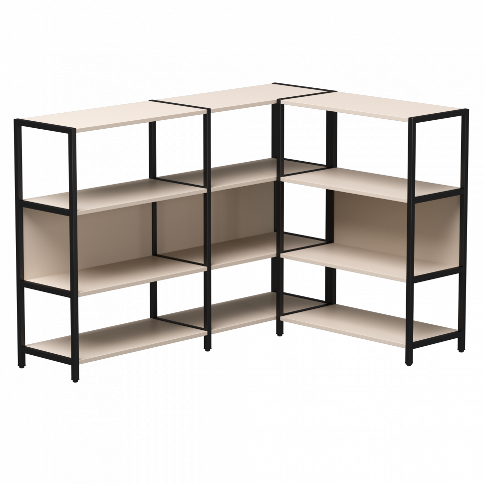 Набор стеллажных систем №14 Everprof EVO (ЭВО) 1635x1215x1120 Кашемир/Черный