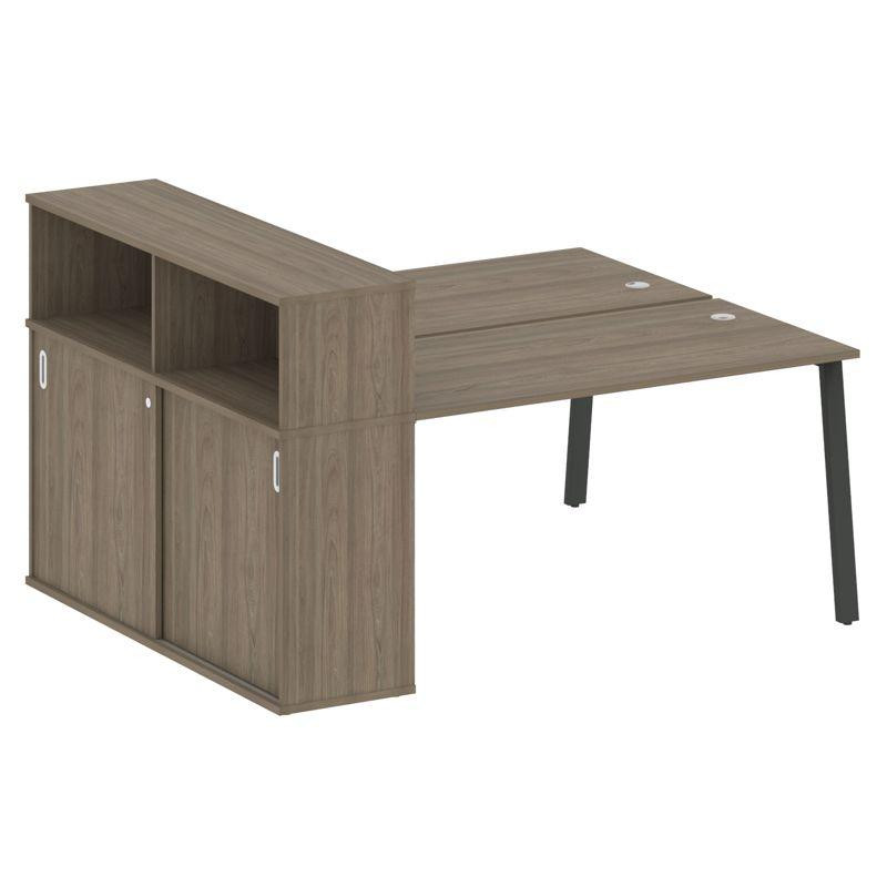 Metal System Рабочая станция с шкафом-купе на А-образном м/к БА.РС-СШК-2.3 Т Вяз Благородный/Металл Metal System Рабочая станция с шкафом-купе на А-образном м/к БА.РС-СШК-2.3 Т Вяз Благородный/Металл