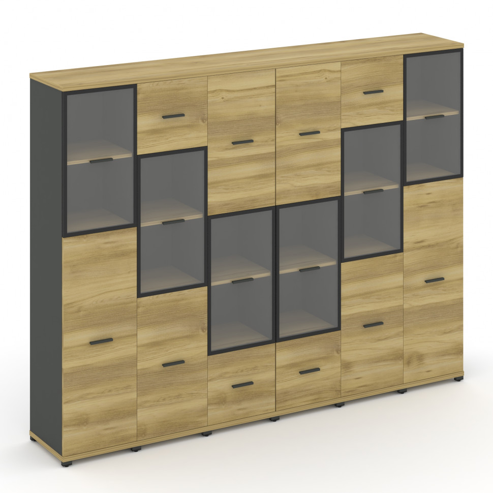 Concept Набор №563.U CN.STUN-563 RPB A Дуб Винченцо/Антрацит/Металл Антрацит 2500*420*1922 Concept Набор №563.U CN.STUN-563 RPB A Дуб Винченцо/Антрацит/Металл Антрацит 2500*420*1922