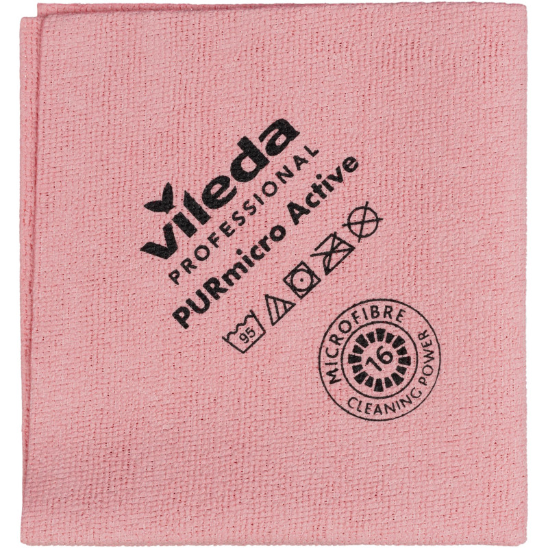 Салфетка хозяйственная ПУРМикро красная 5 шт/уп