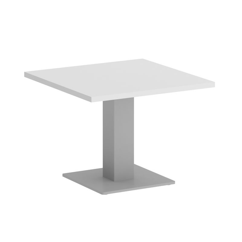 Riva Стол журнальный квадратный А.СЖ-2 Белый/Металл Серый 600*600*450 Riva Стол журнальный квадратный А.СЖ-2 Белый/Металл Серый 600*600*450