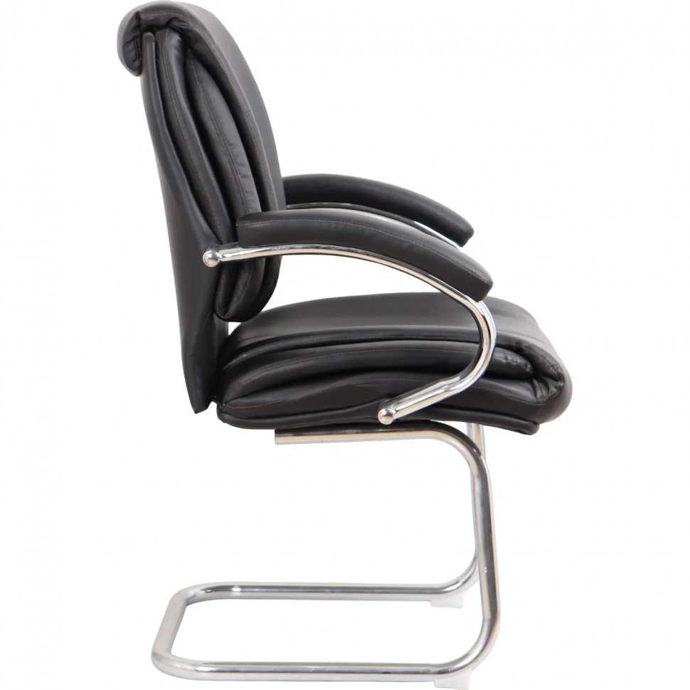 Конференц-кресло BN_SH_EChair-516V PU кожзам черный, хром