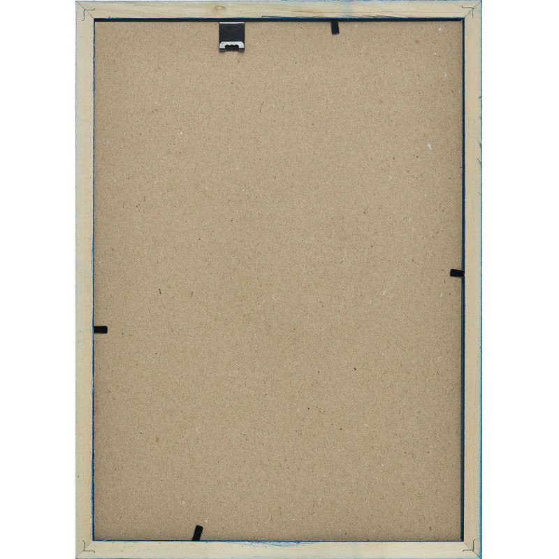 Рамка 21х30см деревянная, профиль №2, цвет 'синий'