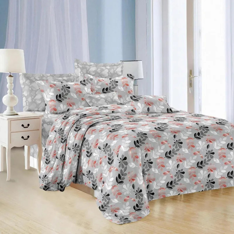 Постельное белье евро микросат(наволочки70х70-2шт)-2139 Гемера