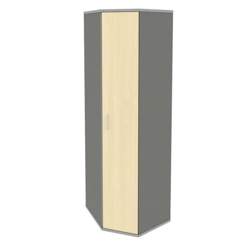 Riva Стеллаж уголовой с дверью А.СТ-1.10 Клен Металлик NEW 600*600*1975 Riva Стеллаж уголовой с дверью А.СТ-1.10 Клен Металлик NEW 600*600*1975