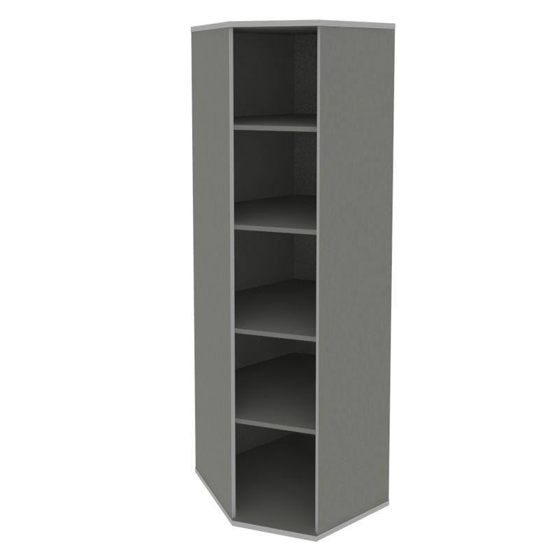 Riva Стеллаж уголовой с дверью А.СТ-1.10 Клен Металлик NEW 600*600*1975 Riva Стеллаж уголовой с дверью А.СТ-1.10 Клен Металлик NEW 600*600*1975