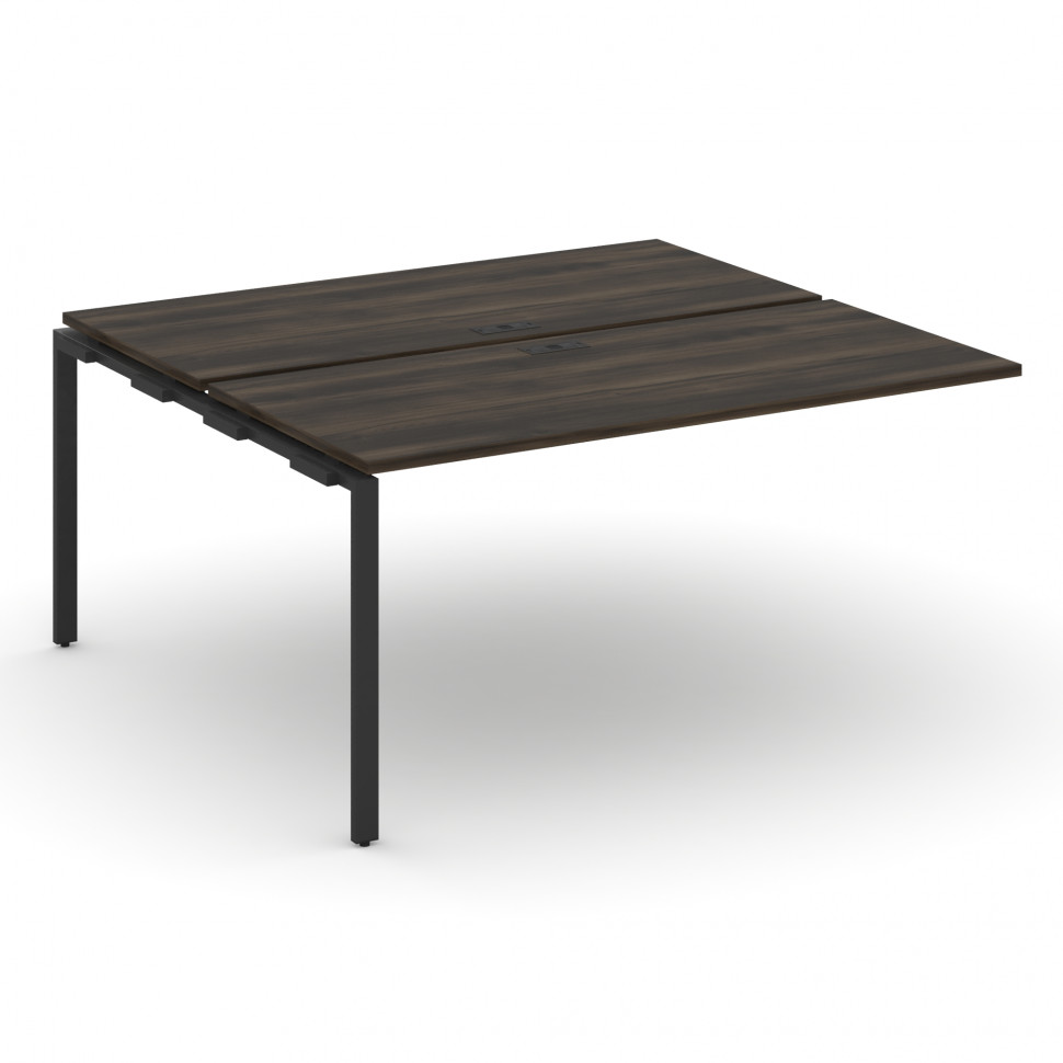 Concept Двойной наборный элемент рабочей станциии CN.DNRS-004 Дуб Мали/Металл Черный 1580*1480*750