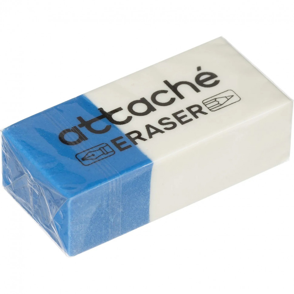Ластик прямоугольный Attache 39x17x12,термопл.кауч,син/бел,д/ручки и каранд Ластик прямоугольный Attache 39x17x12,термопл.кауч,син/бел,д/ручки и каранд