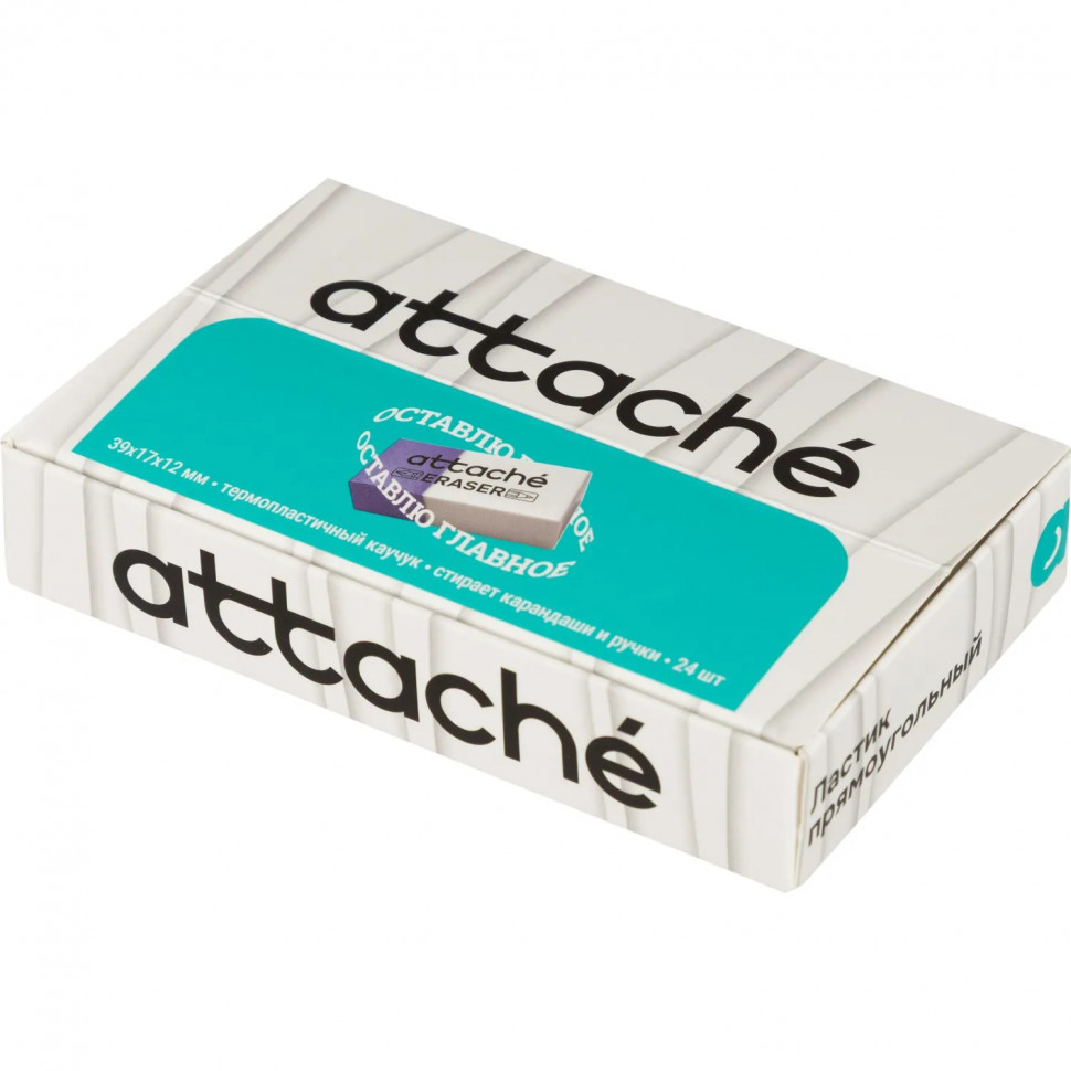 Ластик прямоугольный Attache 39x17x12,термопл.кауч,син/бел,д/ручки и каранд Ластик прямоугольный Attache 39x17x12,термопл.кауч,син/бел,д/ручки и каранд