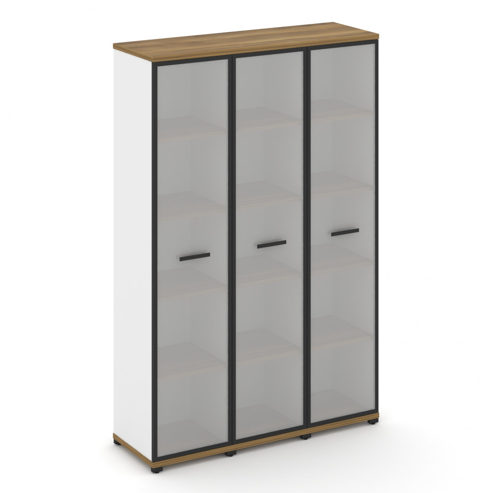 Concept Шкаф 3 узкие секции, 5 ниш CN.STU-538 RMB B Сандал Янтарный/Белый Бриллиант/Металл Черный/Са