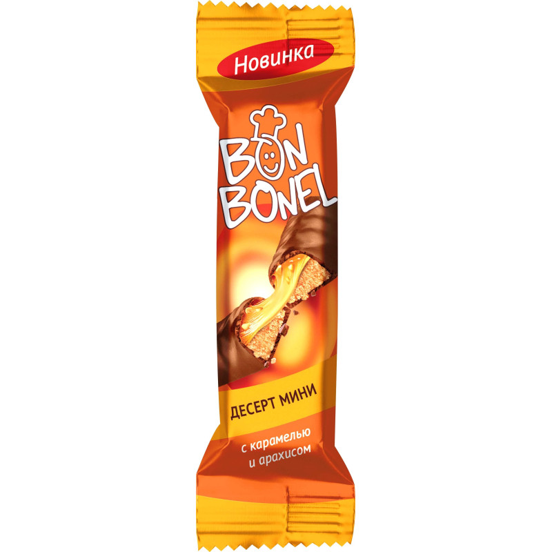 Конфеты BON BONEL десерт мини печенье с карамелью, 1кг