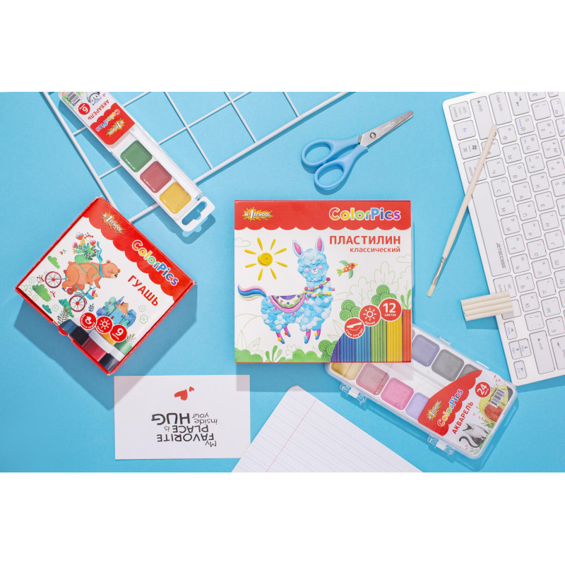 Краски акварельные №1School ColorPics набор 6цв б/кист пласт Краски акварельные №1School ColorPics набор 6цв б/кист пласт