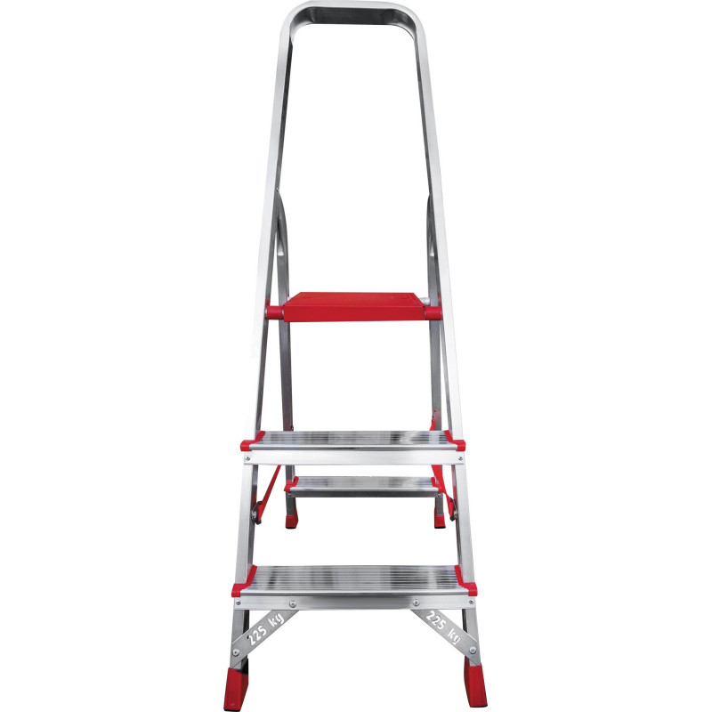 Стремянка алюминиевая усиленная 225 кг 3 ступени, Новая Высота