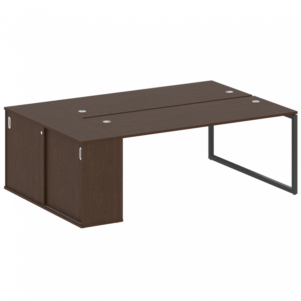 Metal System Quattro Рабочая станция с шкафом-купе на О-образном м/к 40БО.РС-СШК-1.5 Т Венге Цаво/Ме Metal System Quattro Рабочая станция с шкафом-купе на О-образном м/к 40БО.РС-СШК-1.5 Т Венге Цаво/Ме