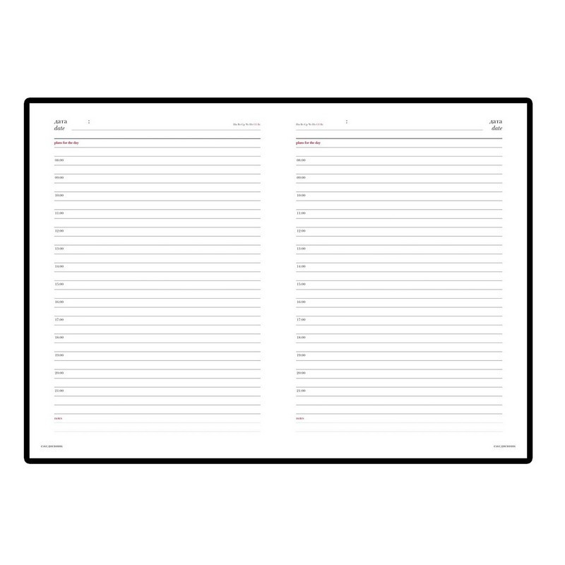 Ежедневник недатированный черн,А5,145х205мм,136л, Sidney NEBRASKA 3-128/02