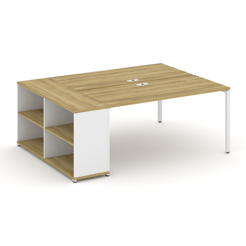 Concept Рабочая станция с опорным стеллажом CN.DRS-204 Дуб Винченцо/Белый Бриллиант/Металл Белый 200 Concept Рабочая станция с опорным стеллажом CN.DRS-204 Дуб Винченцо/Белый Бриллиант/Металл Белый 200