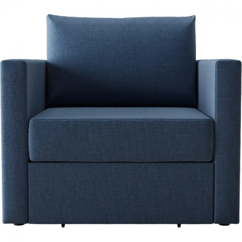 Кресло SAL_0MX_АЛЬФА раскладное, ткань Рогожка Шифт темно-синий