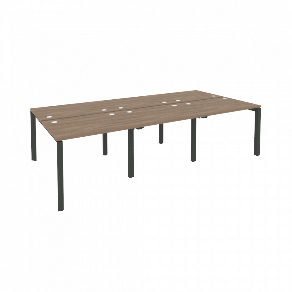 Onix Рабочая станция на П-образном м/к O.MP-D.RS-6.1.7 Дуб Аризона/Металл Антрацит 2940*1475*750