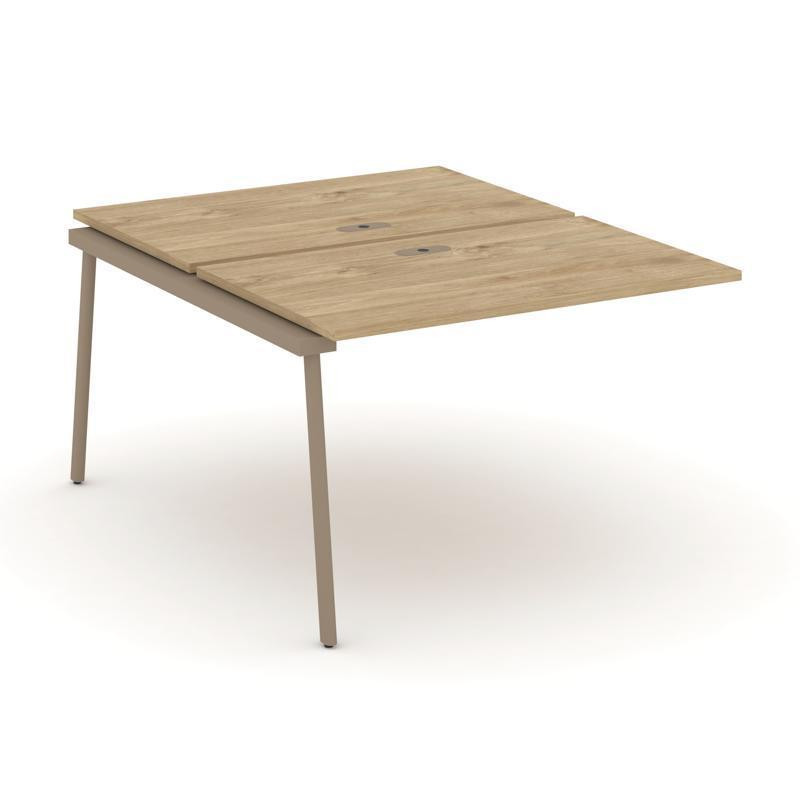 Estetica Двойной наборный элемент рабочей станциии ES.2.NRS-2-LP Тиквуд Светлый/Металл Латте 1180*15