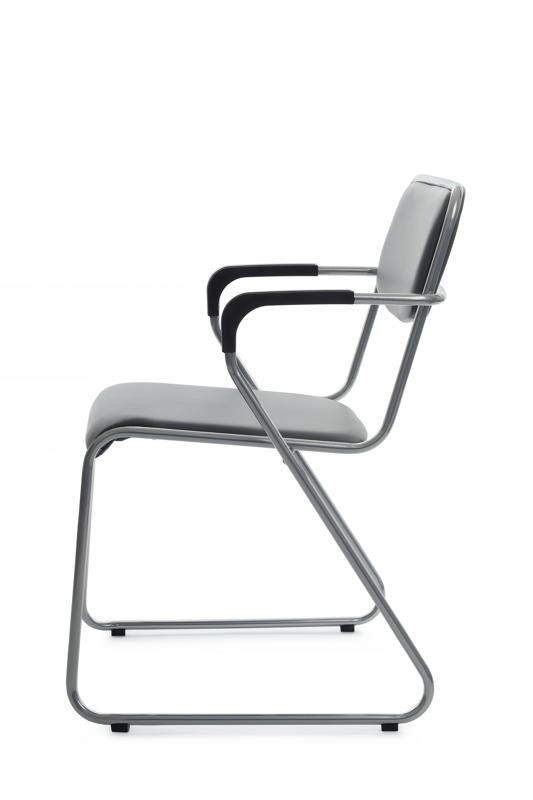 Кресло Никс Плюс RCH OMKL-03 Серый/Металл окрашенный Хром