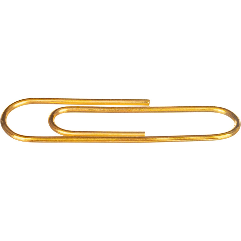 Скрепки Attache омедненные, 28 мм,негофрированные, золотистые, 100 шт/уп