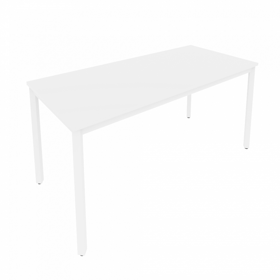 Slim Стол письменный на металлокаркасе С.СП-6 Белый/Металл Белый 1580*720*750
