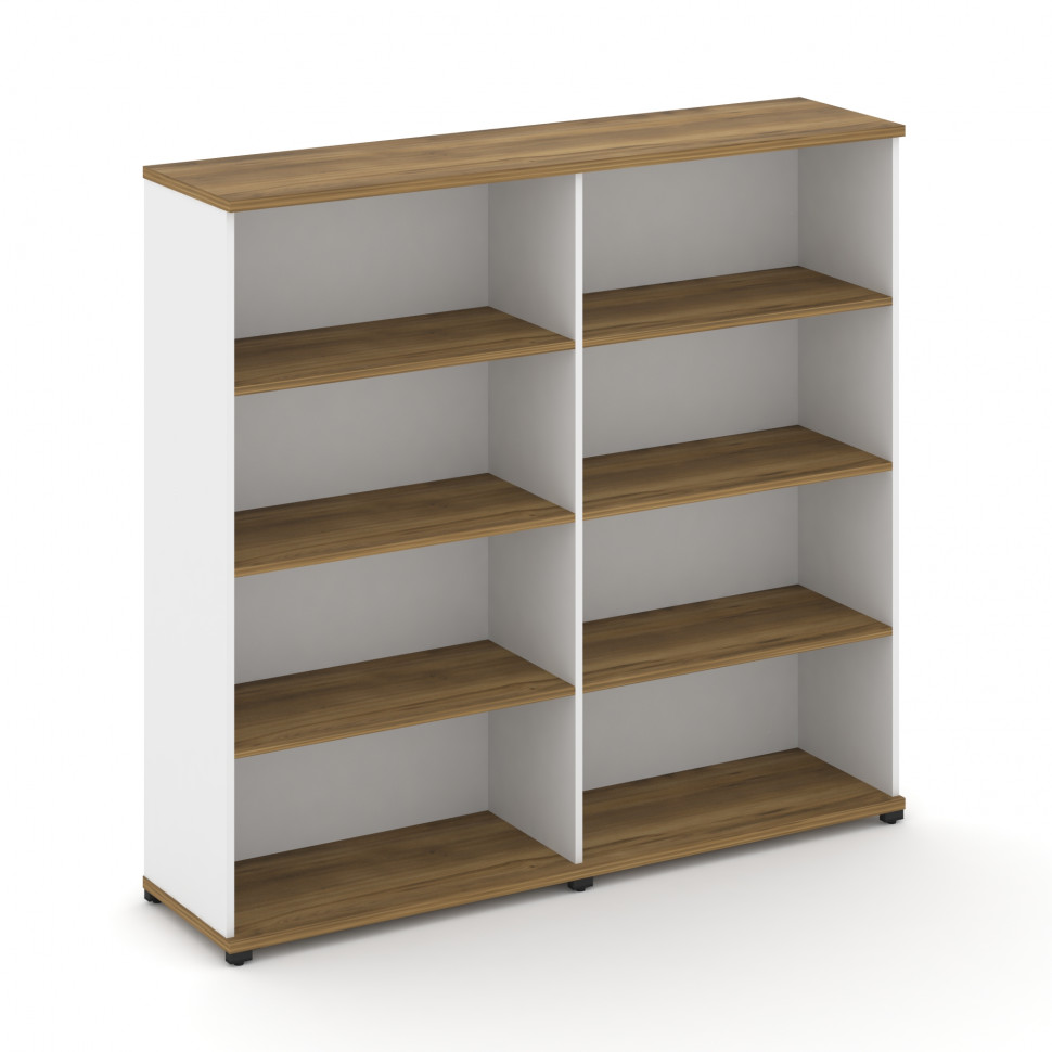 Concept Стеллаж 2 широкие секции, 4 ниши CN.STS-420 Сандал Янтарный/Белый Бриллиант/Металл Черный 16 Concept Стеллаж 2 широкие секции, 4 ниши CN.STS-420 Сандал Янтарный/Белый Бриллиант/Металл Черный 16