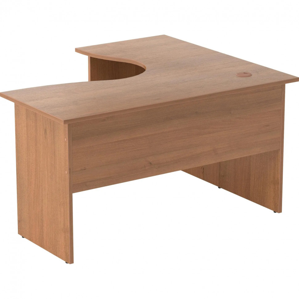 Стол эргономичный Easy One 22/22 левый (1400x1200x740мм) орех new