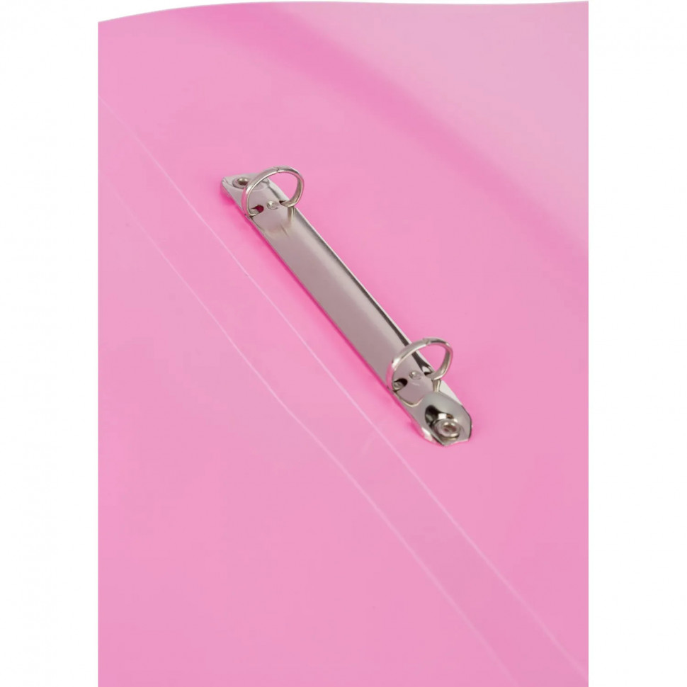 Папка на 2-х кольцах Attache Акварель А4 плотн 350мкм, розовая