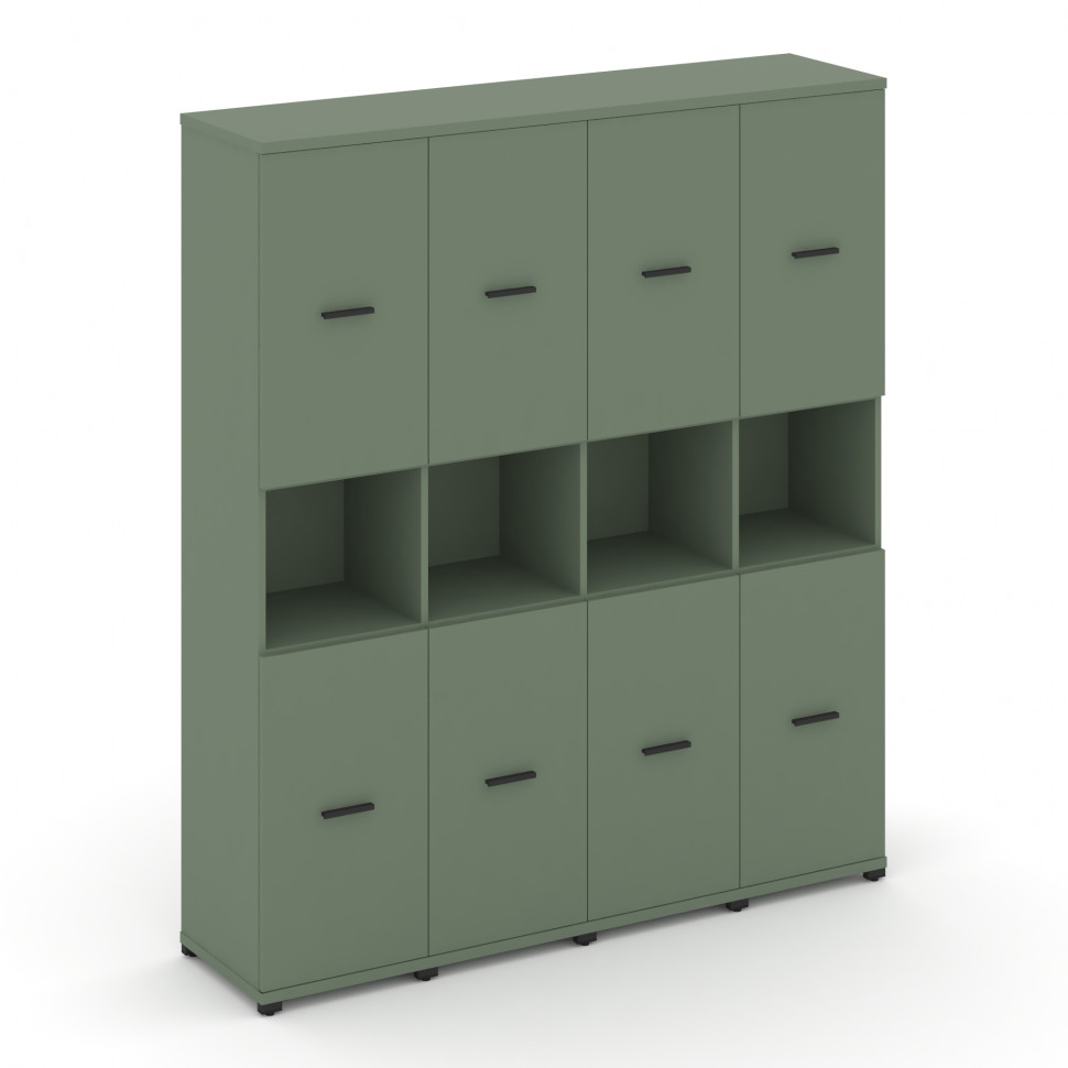 Concept Шкаф 4 узкие секции, 5 ниш CN.STU-543 B Кобо/Металл Черный 1668*420*1922